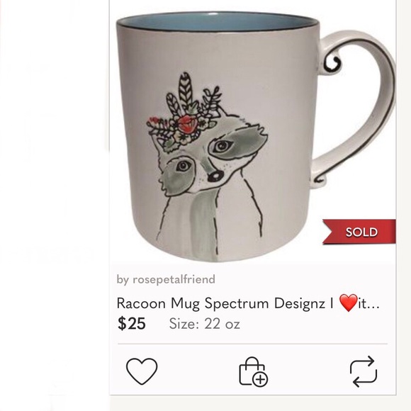 Xmas Dog Mug Fa La La Red & White 22 oz. Soectrum Designz 2020 EUC Like … - Picture 6 of 6